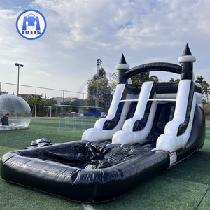 Commercial 20*9*13ft Inflatable water slide with pool for rental and resell in summer fun for kids and adults