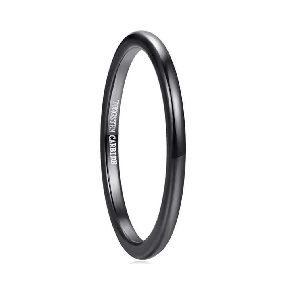 Alin 2MM Thin Promotion Tungsten Ring Men Jewelry Promotion List Gold Supplier