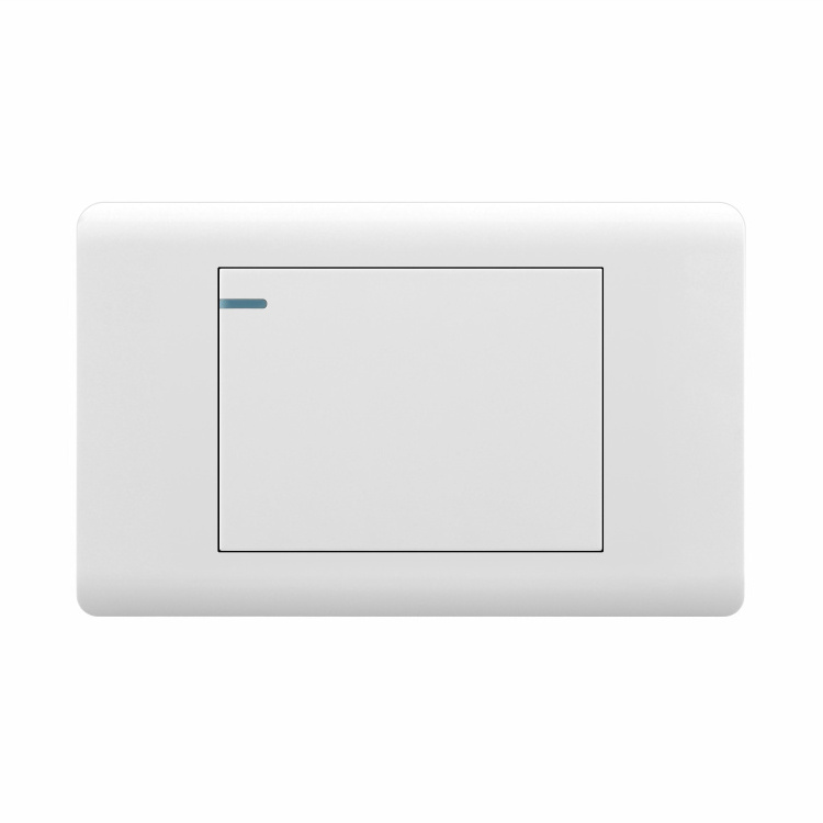 Big button one gang wall switch light interruptor blanco for home