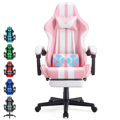 ALINUNU Wholesale Price Gaming Chairs  with Footrest,Ergonomic Racing Style PC Game Computer Chair with Headrest Lumbar Support