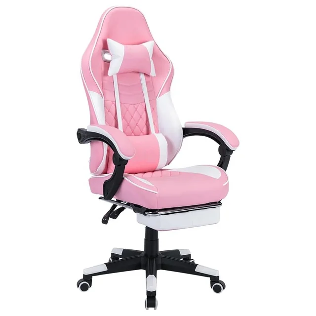 ALINUNU Ergonomic Video Gamer Chairs Gaming Chairs Gamer Chairs Massage Lumbar Support Swivel Height Adjustable Headrest Backres