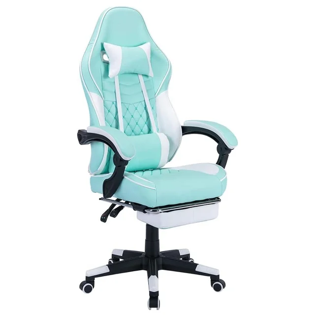 ALINUNU Ergonomic Video Gamer Chairs Gaming Chairs Gamer Chairs Massage Lumbar Support Swivel Height Adjustable Headrest Backres