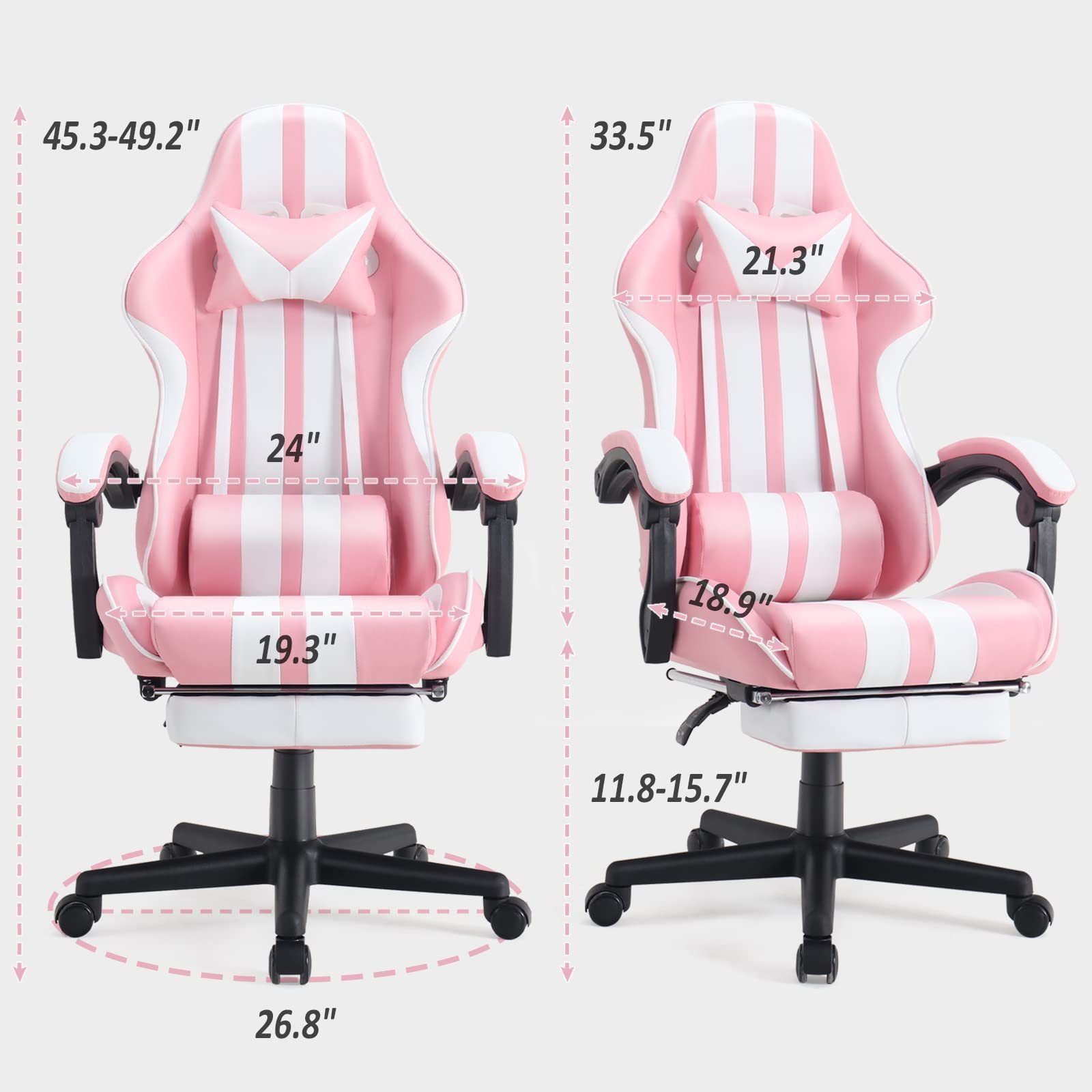 ALINUNU Wholesale Price Gaming Chairs  with Footrest,Ergonomic Racing Style PC Game Computer Chair with Headrest Lumbar Support