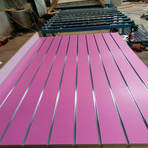 high quality melamine faced slatwall mdf board,slot mdf