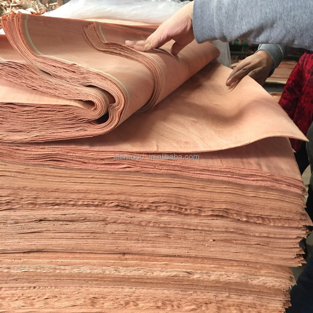 Linyi GUW ,SAPELE ,RED COLOR HARDWOOD VENEER