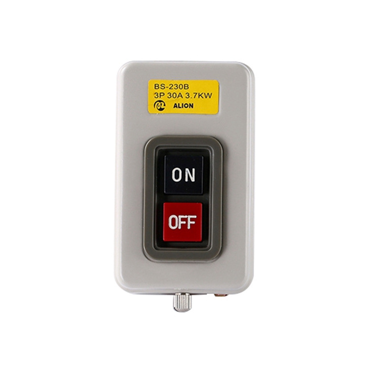 ALION Hot Selling control switches box BS-230B Power Push button Switch for sale 220V