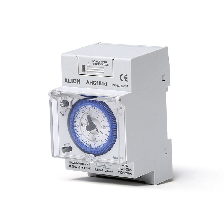 ALION AHC181d 24 Hours Mechanical Electrical Time Switches, DIN Rail Mounted Timer Switch