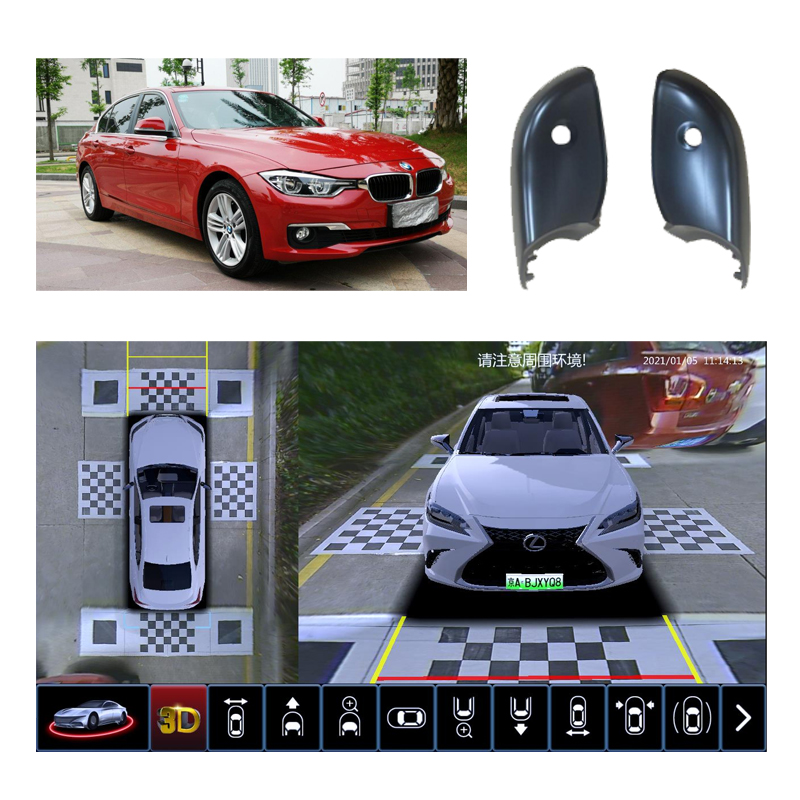 Aliotop Automatic calibration 360 degree car camera panoramic 2d 3d around view 1080p 360 bird view surround camera system