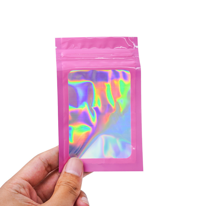 Custom printed heat seal three side sealed zipper plastic food grade pouch  zip lock bag