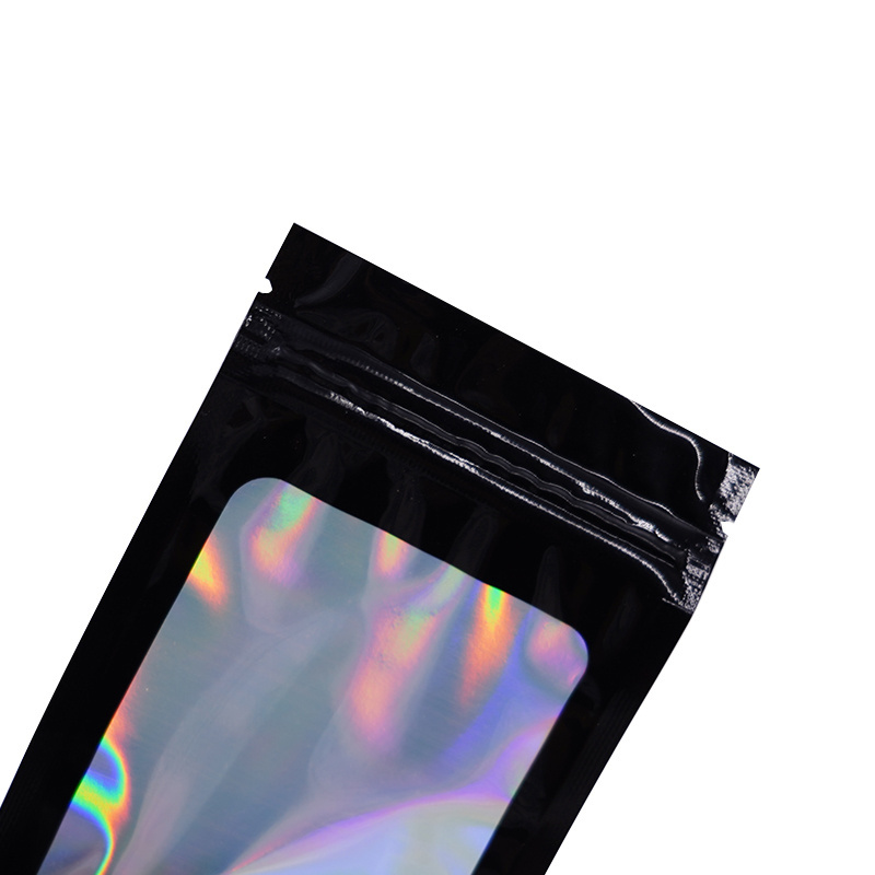 Custom printed heat seal three side sealed zipper plastic food grade pouch  zip lock bag