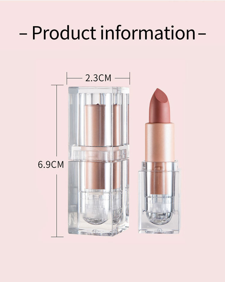 Custom Lip Makeup Korean Red Matte Nude Mini Lipsticks Cosmetics Matte Velvet Lipstick