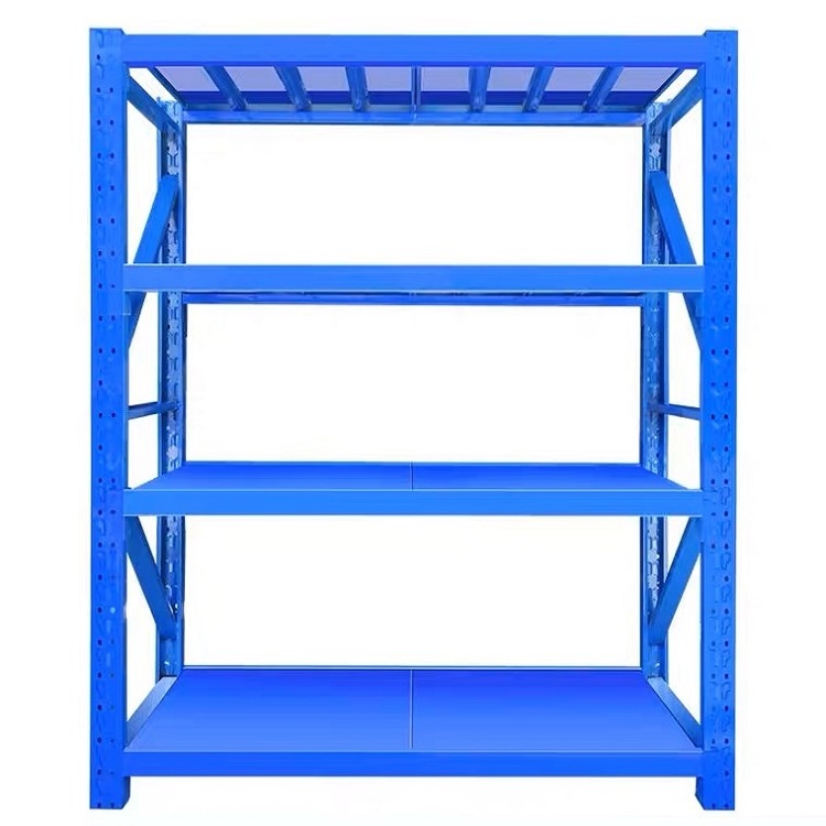 Chinese 4 Tier Boltless Bulk Storage Shelves Shelf Shelving Unit With Steel Decking