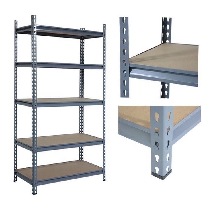 Estantes de metal 5 Layer Heavy Duty Galvanized Steel/Metal Boltless Rivet metal rack storage shelf