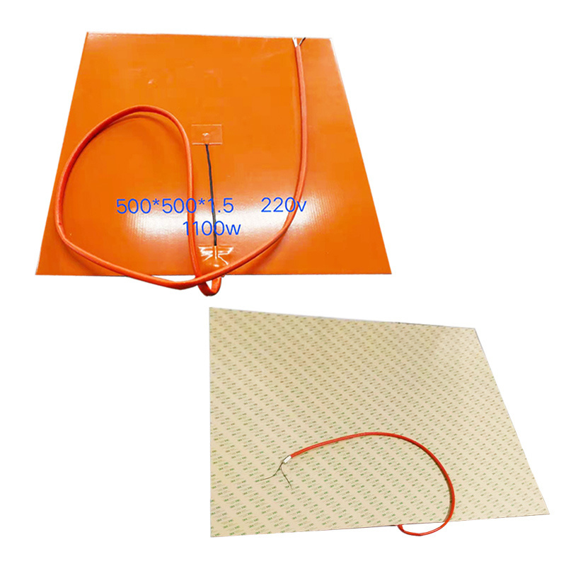 Custom Heat Mat Silicone Rubber Heater Heating Element With Dial Thermostat