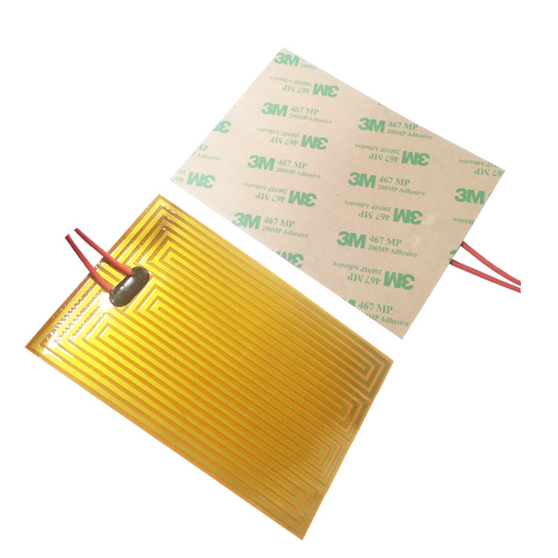 Customized 48V Flexible Polyimide  Kapton heating Element Film with PSA Tape