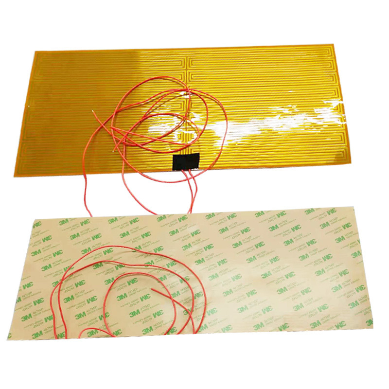 Customized 48V Flexible Polyimide  Kapton heating Element Film with PSA Tape