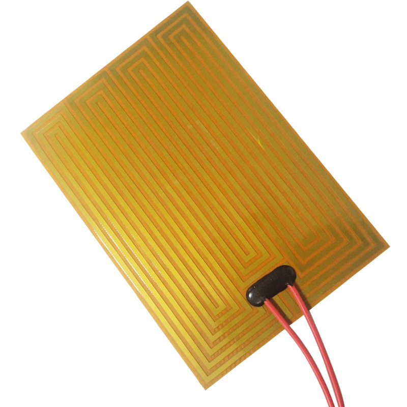 Custom Design  Flexible 12V Polyimide Kapton Heater Film with PSA Adhesive Back