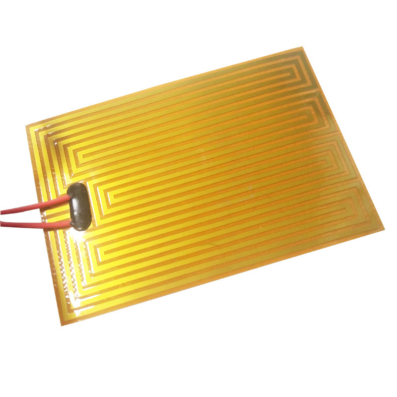 Customized 48V Flexible Polyimide  Kapton heating Element Film with PSA Tape