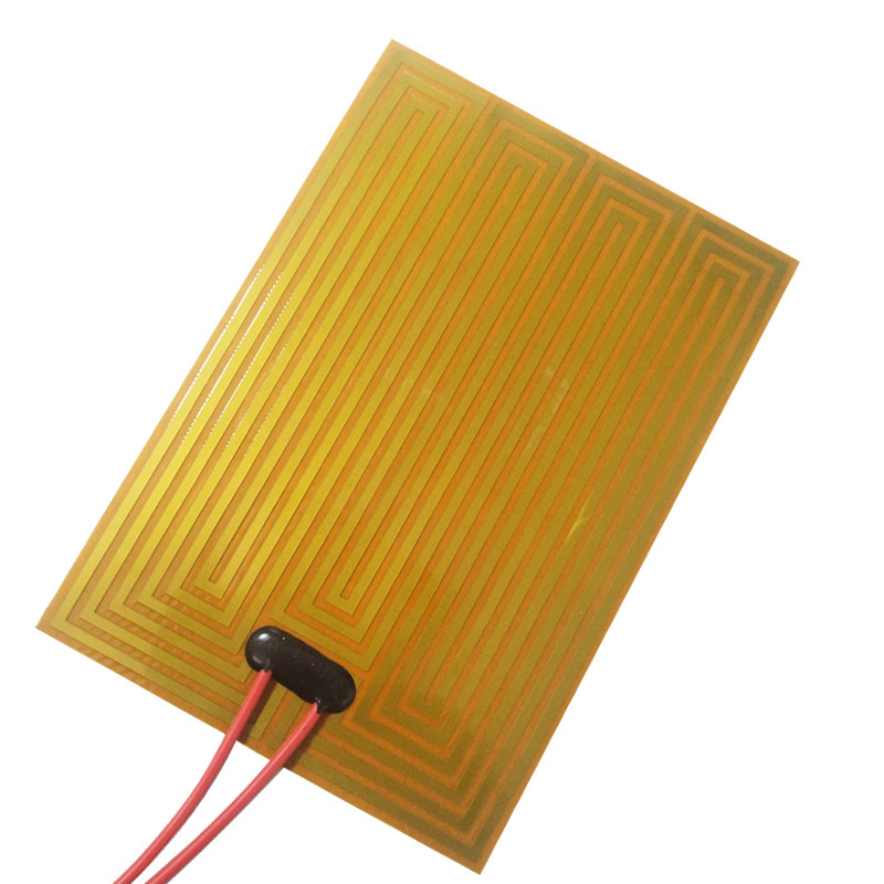 Custom Design  Flexible 12V Polyimide Kapton Heater Film with PSA Adhesive Back