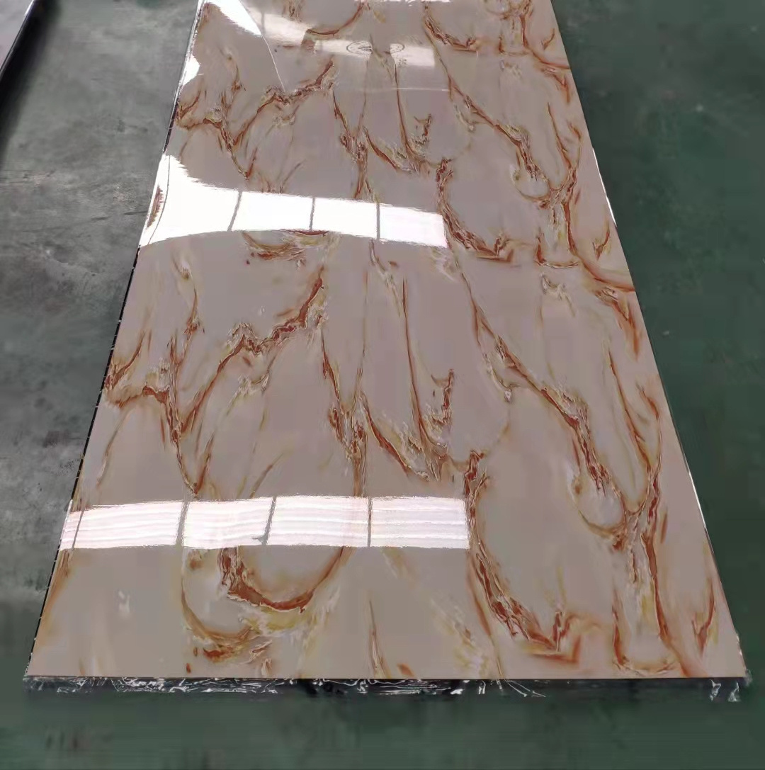 High glossy pvc marble sheet for interior decoration pvc ceiling marble pvc wall panel 3mm