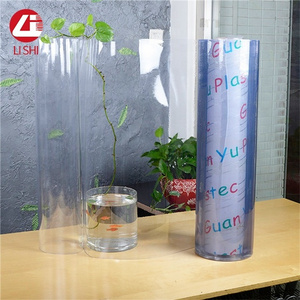 Fire Resistant wind-proof transparent pvc soft sheet roll for door curtain