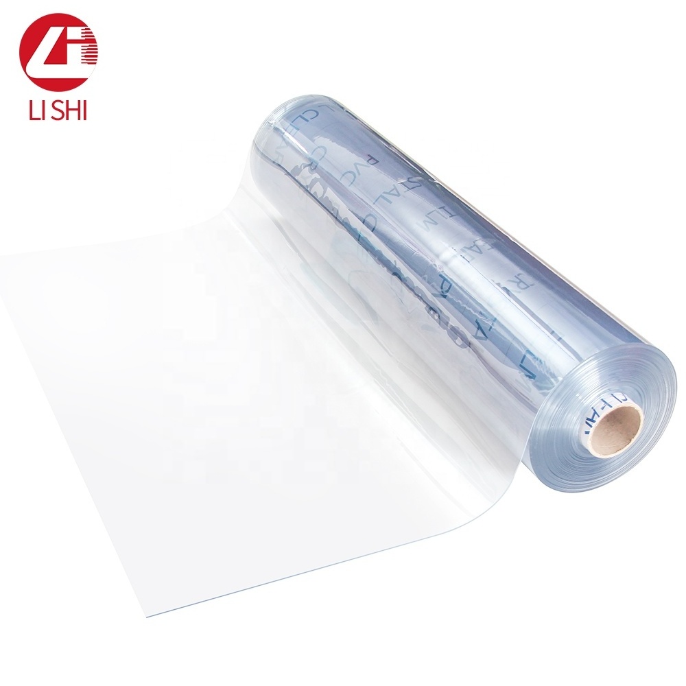 Fire Resistant wind-proof transparent pvc soft sheet roll for door curtain