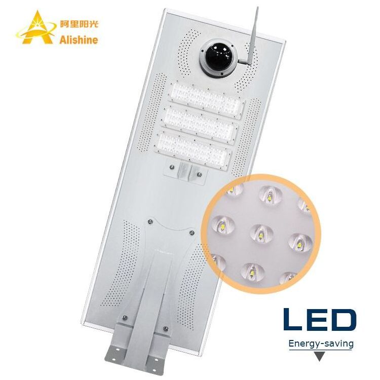 Outdoor IP65 Waterproof 80W 12V Solar Led Street Light with Monitoring Camera