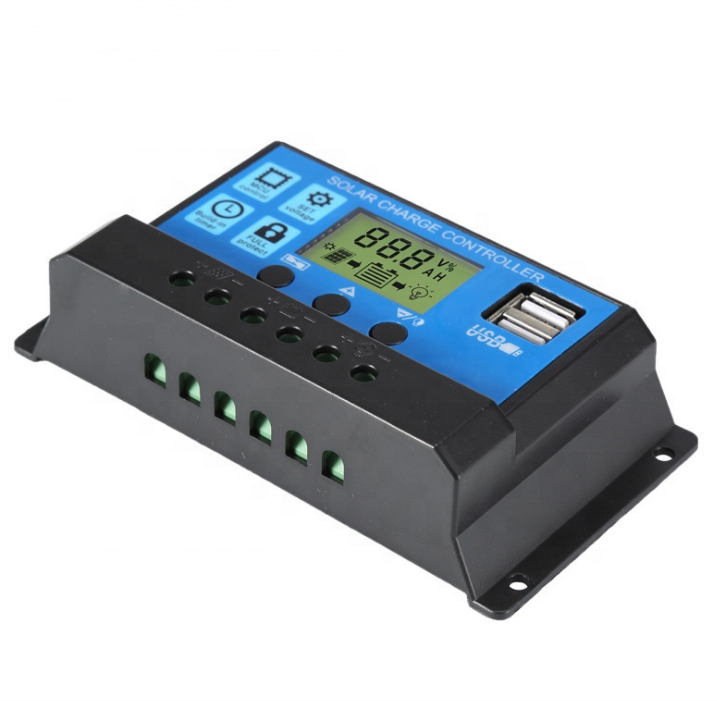 Solar Charge Controller 10/20/30A/40A/60A Charging Discharge Street Lamp Controller usb Solar Controller