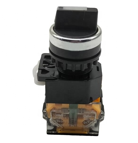 22mm select rotary button switch LA38-20X3 203/209B 3 gear position self-locking two normally open