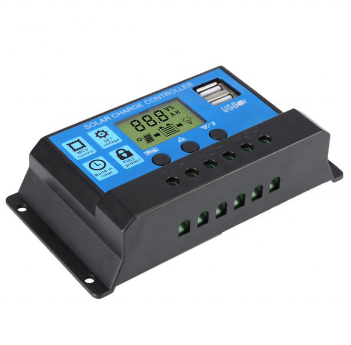 Solar Charge Controller 10/20/30A/40A/60A Charging Discharge Street Lamp Controller usb Solar Controller