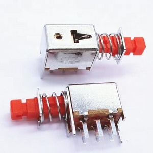 Commonly used self-locking key switch PS-22F04 unlocked 6-pin horizontal Button A03 straight key switch