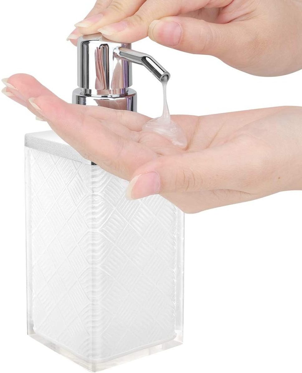 Custom Resin Hand Soap Dispenser Lotion Dispenser Soap Pump Bottles Refillable Shampoo Container Resin Hand Soap Dispenser