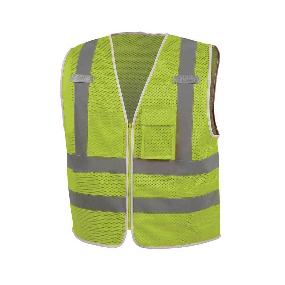 Safety Vest Security Vest Work Hi Vis Reflective Vests Hot Yellow Orange OEM Customized Logo Fabric