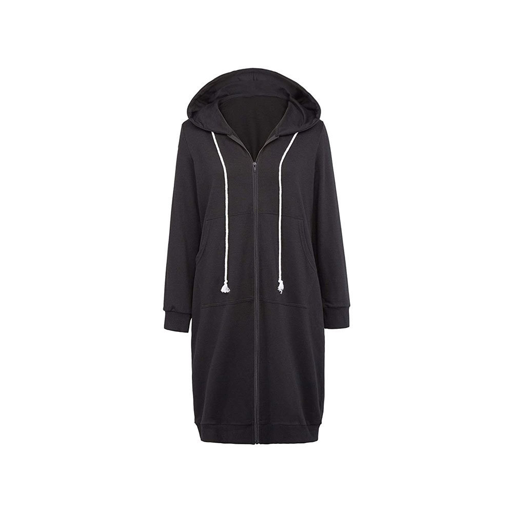 Wholesale Women Long Hoodie Dresses Low Price No MOQ Polyester Hoodies