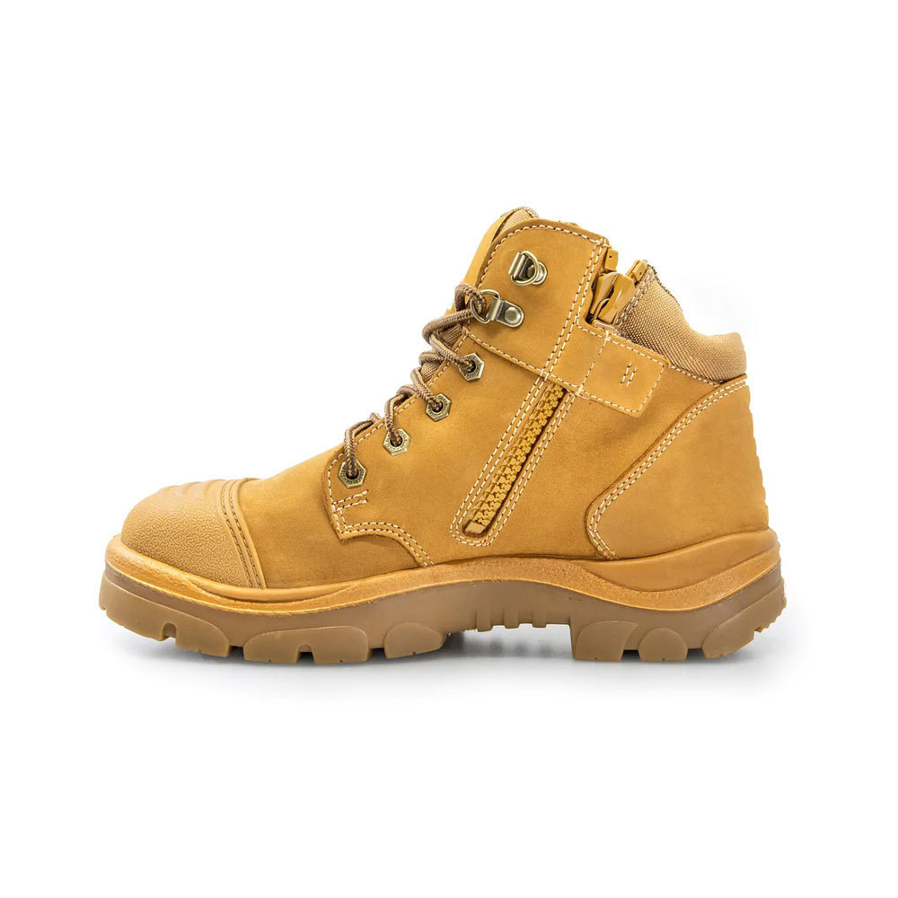 Hot Sale Men Steel Toe Cap Shoes Leather Construction Safety Ankle Working Boots