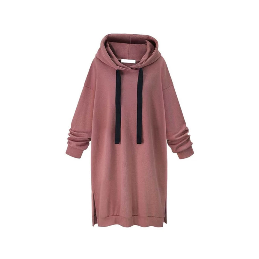 Wholesale Women Long Hoodie Dresses Low Price No MOQ Polyester Hoodies