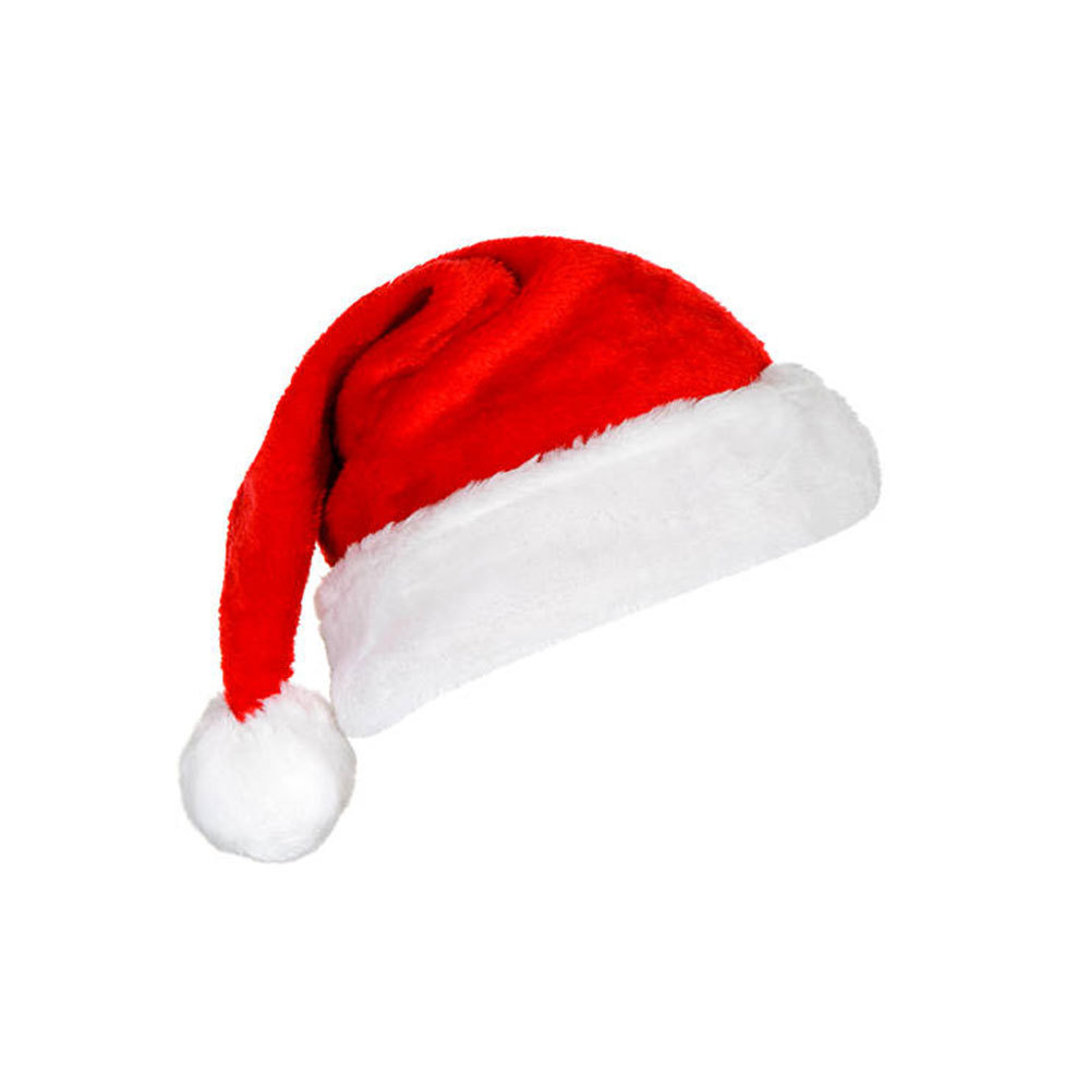 Costume Dress Up Long Plush Thicken High-end Short Plush Christmas Hats For Christmas Day