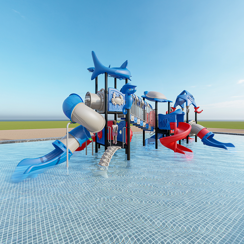 pool party kids playground water use slide customized outdoor amusement equipment plastic slide