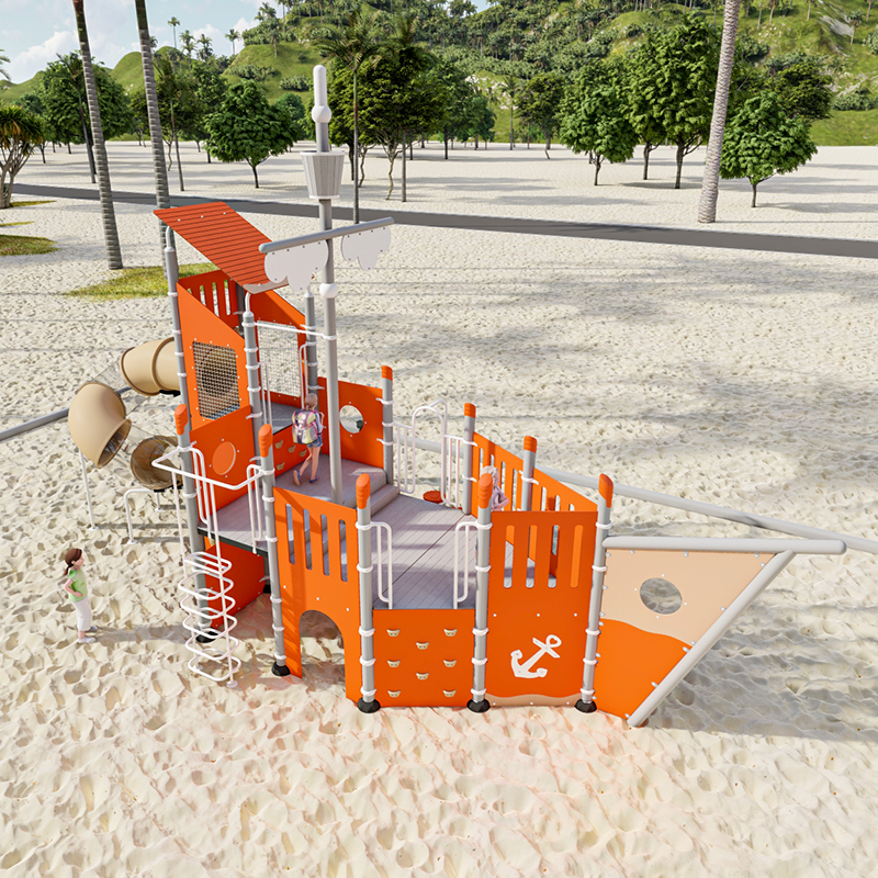 PE board Outdoor commercial play gym slide set outdoor playground for kids S Entertainment Equipment Toys