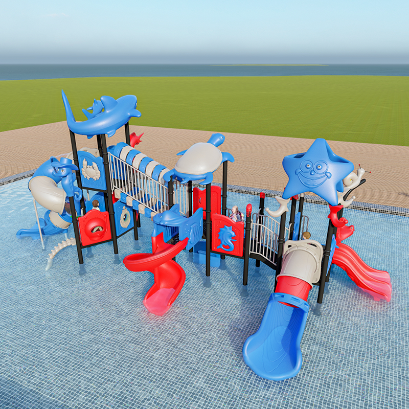 pool party kids playground water use slide customized outdoor amusement equipment plastic slide