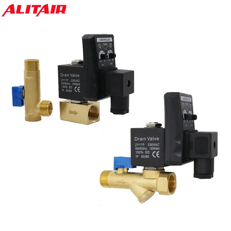 Timer Auto Water Valve for Air Compressor Condensate Electric Drain Valve