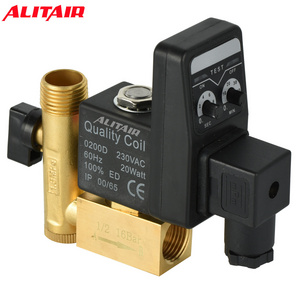 Electronic Timer Auto Drain Valve 220V 230V AC for Air Compressor Tank Air Receiver Tank