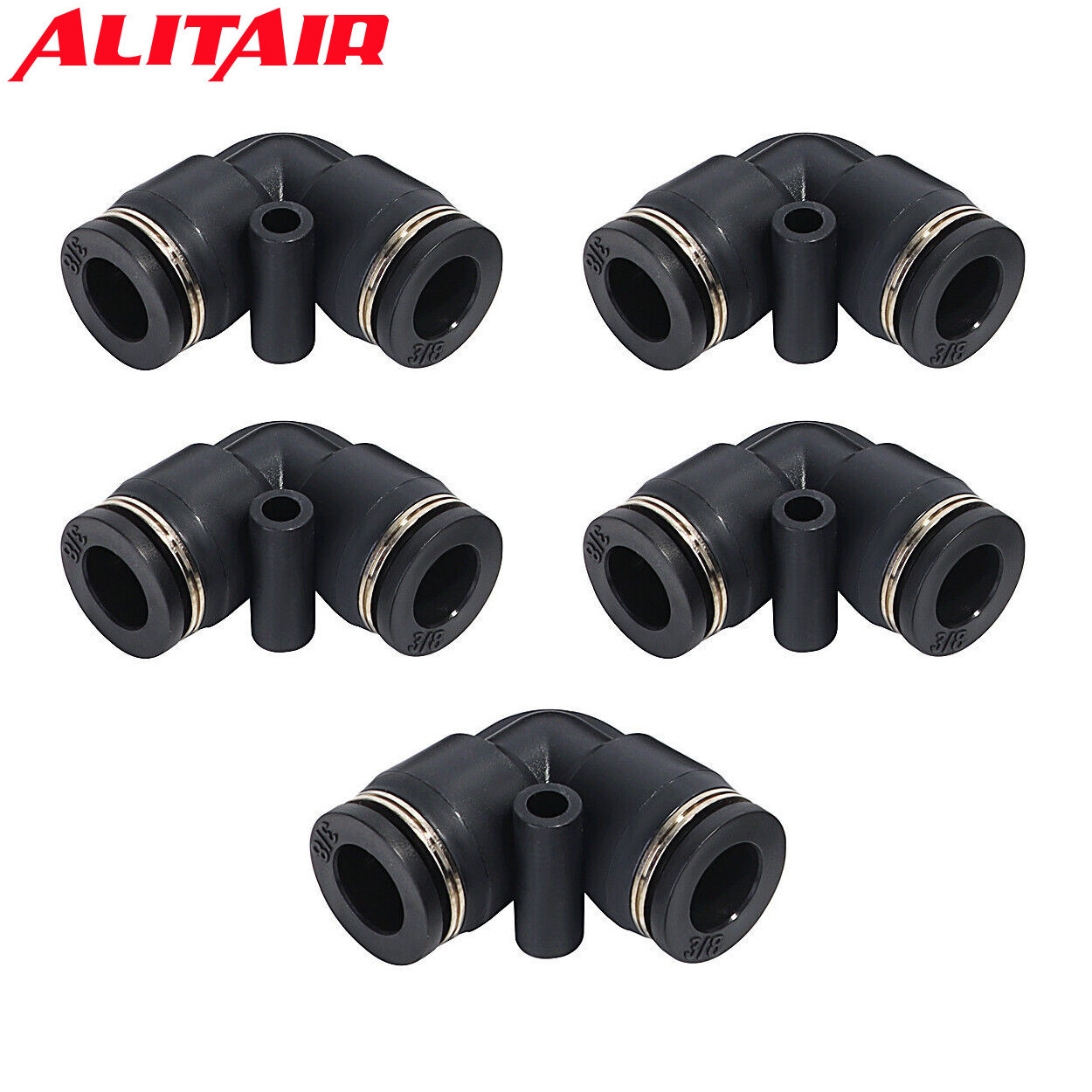 Metric Size Inch Size Pneumatic Elbow 90 Degree Plastic Quick Push Connector Tube Air Fittings