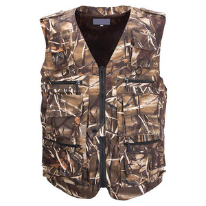 Professional Simple Design Customized Shooting Hunting Vest Outdoor Hunting Work Hunting Clothing animal Trap Camo