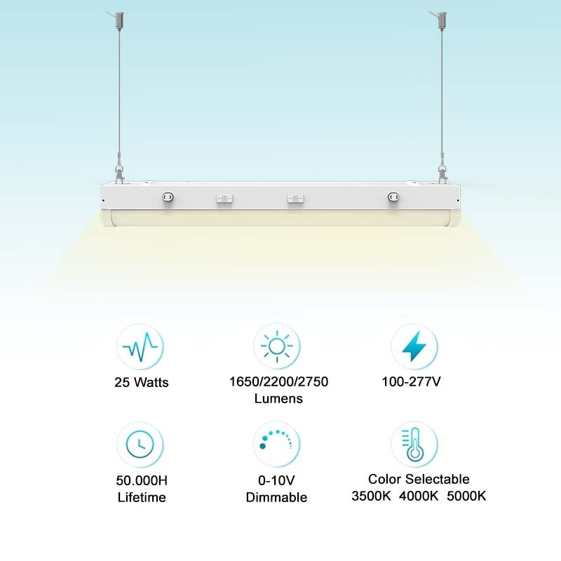 led linear batten light 4 ft high lumen led popular lowbay light fixture