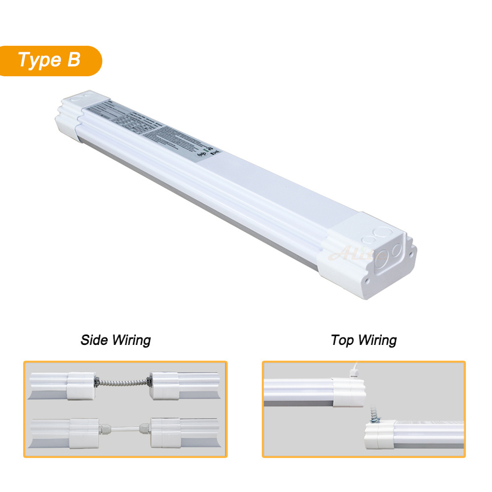 Led Waterproof Light Waterproof Led Tube Linear Fixture Industrial ip65 Tri-proof light Led Garage Light Fixture