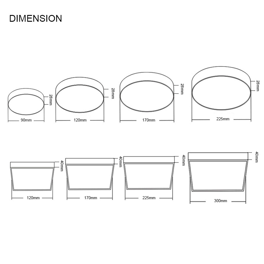 New arrival brightness slim small recessed round 3w 6w 9w 12w 18w 24w led panel lights for home