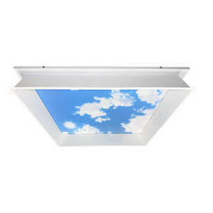 White Cloud, Blue Sky Fluorescent Light Covers for Classroom Office LED Drop Ceiling Light Decoration