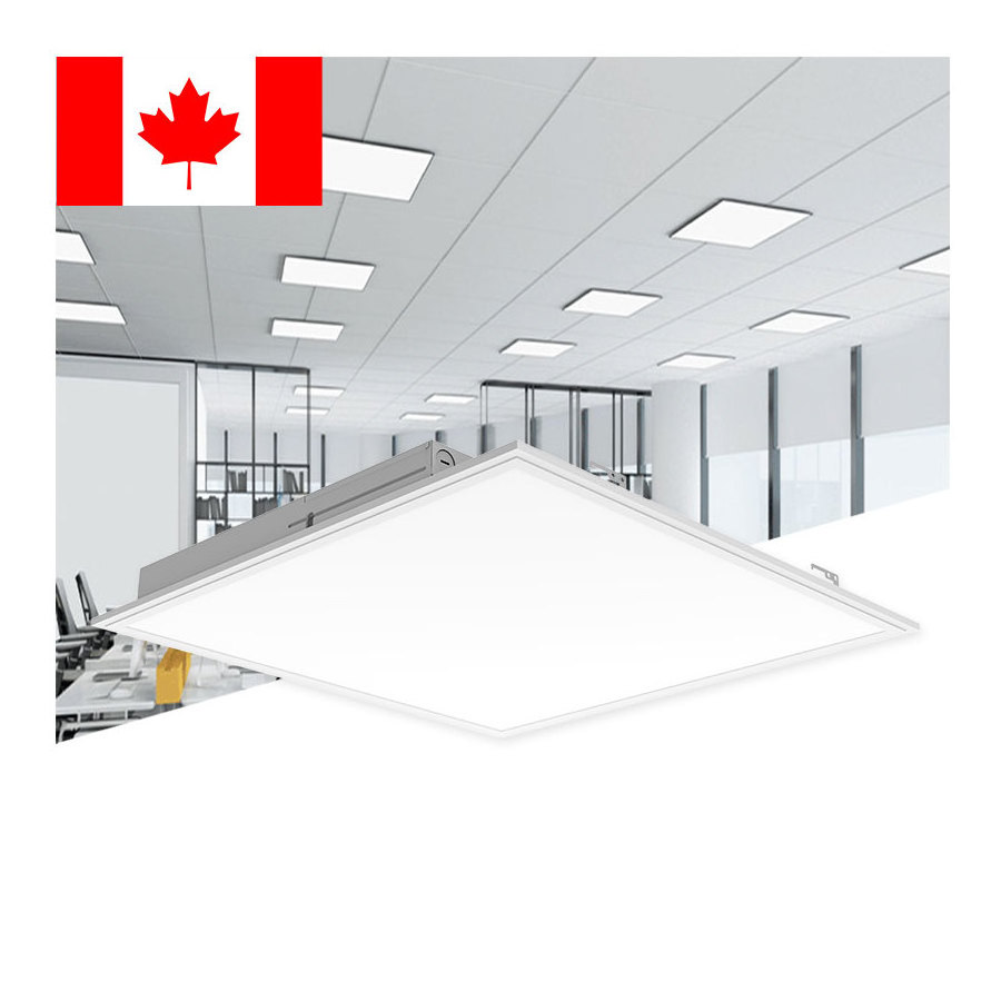 2ft x 2ft 3ft x 3ft Commercial LED Panel Lights Square Black LED Ceiling Light for Shop Goodbye Flickering!