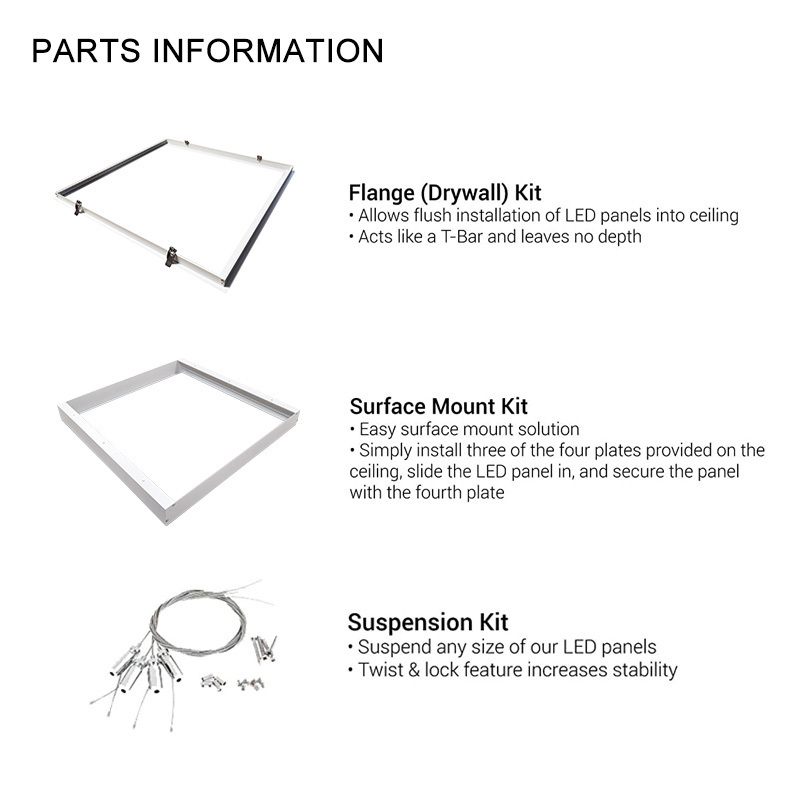 300x1200 300x600 595x595 backlit led panel light 20W 24W 30W 40W surface mount Slim LED Flat Ceiling Light